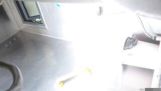 七月最新厕拍大神潜入师范学院附近公厕正面全景偷拍 学妹尿尿专心看视频的黑丝短裙靓妹