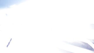 写字楼女厕白色系制服高跟微胖白领 杂乱的阴毛被骚穴冲得四处飘