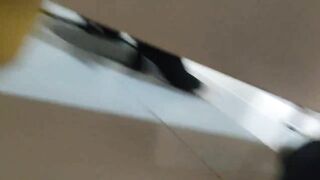 商场女厕近距离抄底偷拍高跟制服少妇 两片烤肠一样的肥鲍鱼.