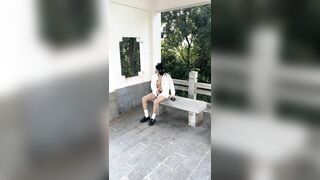 2025新品，天花板露出狂人御姐【cikaimoon】付费⑦，更大胆直接，帮老农干活小卖店勾引老头