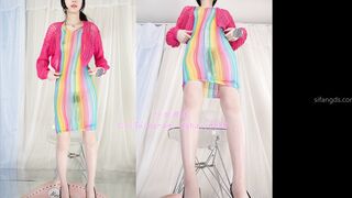 2025最新，纱姬舞团最大尺度，刺青叛逆小姐姐【41姬-萧晴】道具抹油裸舞调教②，多角度4K画质