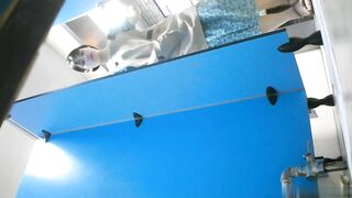 蓝色隔板女厕全景偷拍 几位高颜值小姐姐各种各样的美鲍鱼.