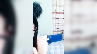 电报付费内容 舞蹈系校花学妹【小涵宝宝】护士制服 丝袜诱惑 抖音风骚舞，道具自慰2