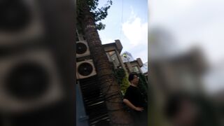 大神一路跟踪CD极品身材红色包臀裙大长腿高跟美女 性感的小黑内