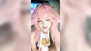 二次元coser回归【温卿】强制深喉口交 被金主无套输出 乳夹夹乳头 1