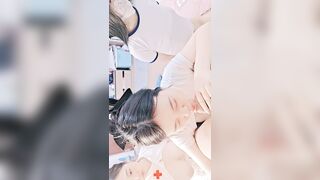 #三个极品小姨子#半糖直播巨乳来袭_太喜欢这几个大奶妹了_三个天然大奶馒头逼_小穴粉嫩还都无毛_被小伙子轮流操_还被操出阿黑颜_这是掉进乳乡了吧_这个真不错02