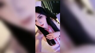 新年贺岁1甜心热门女神-鱼鱼子 台上台下极度反差一对一