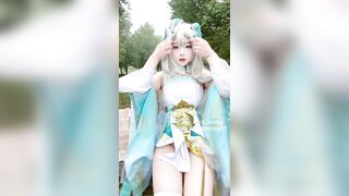 抖音高颜萌妹【兔康康】大尺度定制室内室外自慰尿尿9