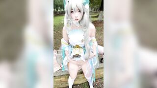 抖音高颜萌妹【兔康康】大尺度定制室内室外自慰尿尿。