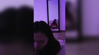 【无水印原档泄密】大一新生跟异地男友周末开房露脸性爱，沉浸式欣赏骚女吃鸡服务，最后还被无套内射了2