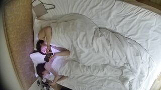 4-5情趣酒店 顶级高颜值小情侣 丸子头女友 11小时开房实录 无水