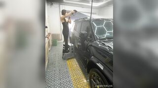 骚逼御姐【BBA】开着捷途旅行者玩户外露出，绿茶脸，奶子圆，卖逼赚钱换奔驰大G0